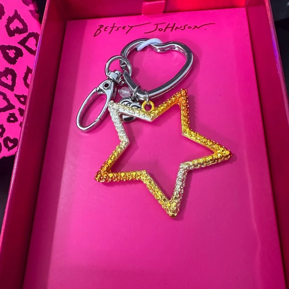 🆕Betsey Johnson Star Jewelry Charm/Keychain